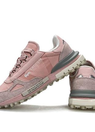 Жіночі кросівки lacoste elite active pink