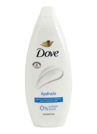 Гель для душа 250 мл увлажняющий уход hydrate тм dove