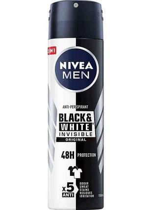 Дезодорант-антиперспирант 150мл для чел. (invisible original для черн.та бел) тм nivea