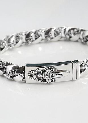Браслет chrome hearts з пластиною браслет хром хартс с пластиной