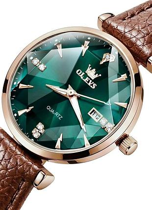 Olevs diamond leather brown, 2 ремінці