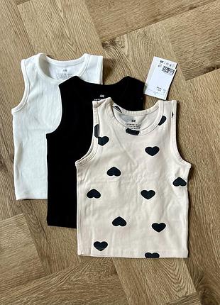 Дитячі маєчки h&m 98, 92
