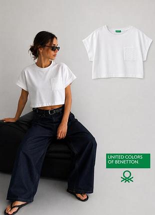 Футболка- кроп ( boxy) benetton p s/m