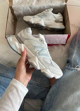 Жіночі кросівки new balance 9060 raincloud quarry blue