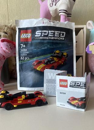Lego speed champions конструктор машинка ferrari 499p легендарний гіперкар стан нового оригінал
