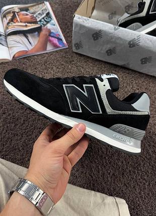 Чоловічі кросівки new balance 574 black & white