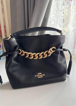Сумка coach чорна