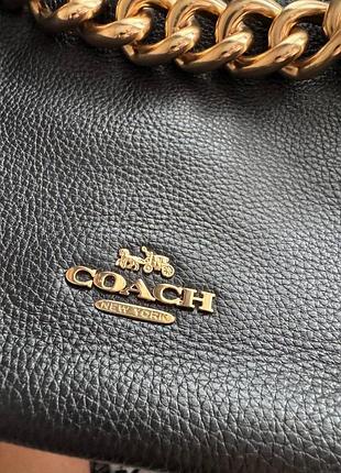 Сумка coach чорна 6