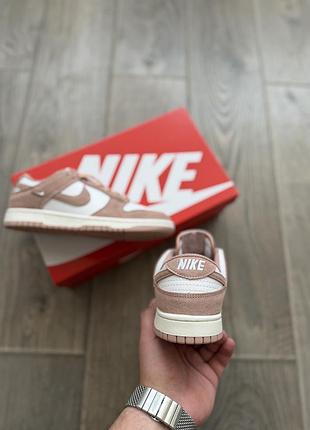 Nike dunk low suede rose