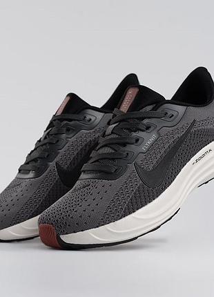 Кроссовки мужские nike pegasus plus zoomx flyknit беговые спортивные, демисезон легкие сетка серые