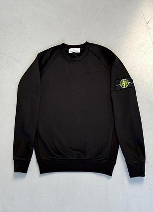 Свитшот мужской stone island брендовая кофта с патчем stone island хлопок s-xxl