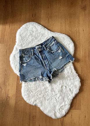Жіночі джинсові стильні шорти zara
