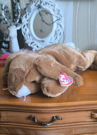 Коллекционная мягкая игрушка кролик зайчик ty beanie buddies ears оригинал