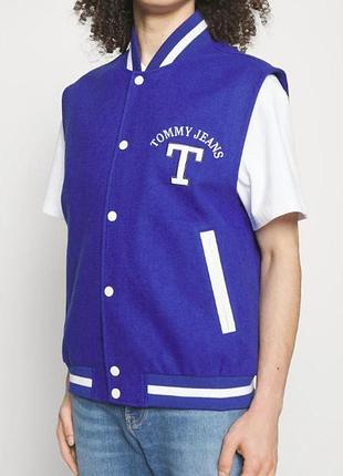 Tommy jeans жилет collegiate unisex темно-синий размер s