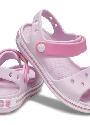 Оригінальні босоніжки сандалі на дівчинку crocs с5 12,5-13см в ідеалі