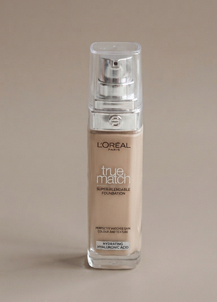 Легкий тональный крем для лица l'oreal paris true match, spf 16, с гиалуроновой кислотой,30мл. цвет / оттенок: 2r/2c, cool rose