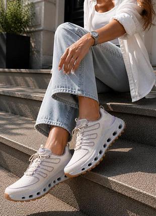 Оригинальные женские кроссовки skechers glide-step trail бежевые р 37