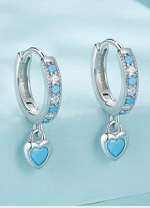 Сережки «turquoise love»