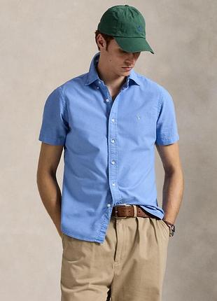Оригінальна сорочка шведка polo ralph lauren classic fit garment-dyed oxford shirt