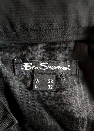 Новые с бирками брюки джинсового кроя ben sherman размер w38l32 черный