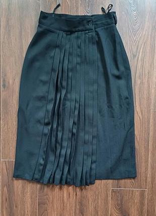 Винтажная юбка на запах из шерсти blacky dress