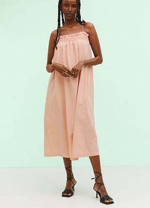 Сукня/ сарафан персикового кольору h&amp;m  р.l