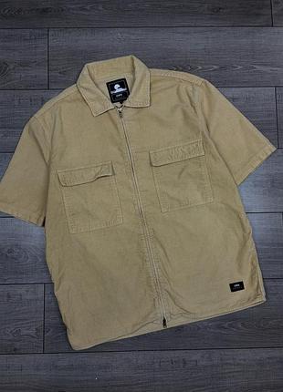 Фірмова вельветова сорочка з коротким рукавом овершот edwin radar shirt ss