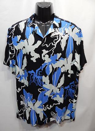 Мужская легкая рубашка с коротким рукавом resort shirt р.50 028kr