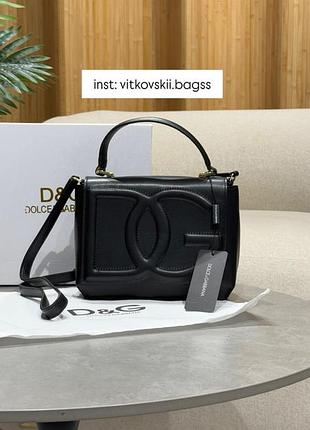 Сумочка calfskin dg logo bag crossbody bag black ✨