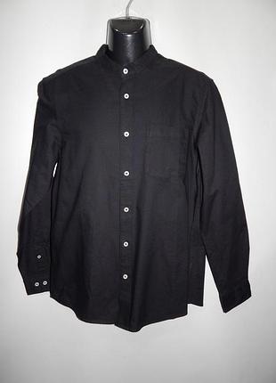 Мужская плотная рубашка cotton с длинным рукавом regular fit р.50 034drm