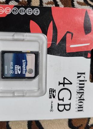 Kingston 4gb sdhc class4 новая.