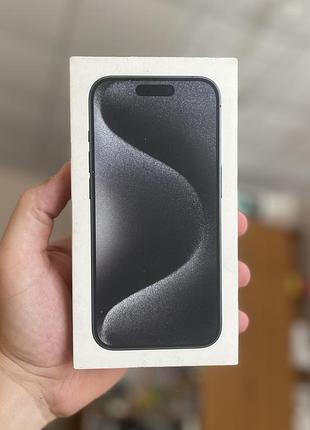 Коробка apple iphone 15 pro 128gb black titanium оригінал б/у