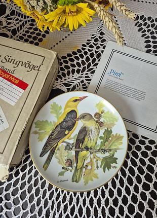 Tirschenreuth коллекционная тарелка птицы