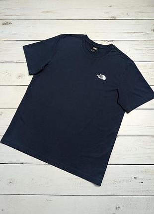 Чоловіча темно синя футболка the north face оригінал tnf тнф