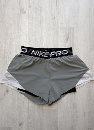 Жіночі спортивні шорти nike pro flex 2 in 1 (db4484-073) розмір s
