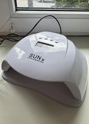 Uv/led лампа sun x 54w для сушки гель-лаку