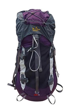 Рюкзак туристический onepolar w1702 purple 45 л унисекс с дождевиком для походов, путешествий и треккинга сиреневый