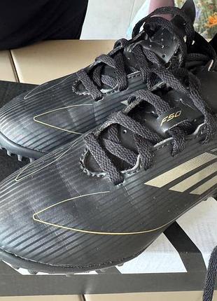 Сороконожки adidas f50 club tf junior - черный