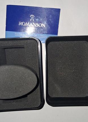 Оригинальный комплект romanson: футляр + чистые документы