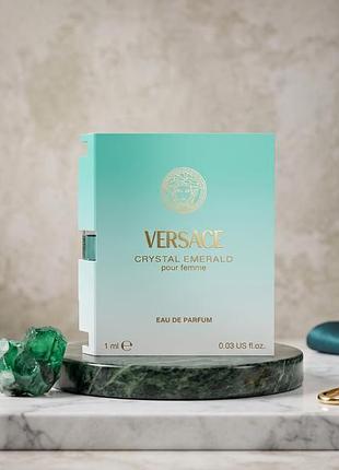 Пробник парфюма versace crystal emerald edp 1 мл (оригинал, новый)