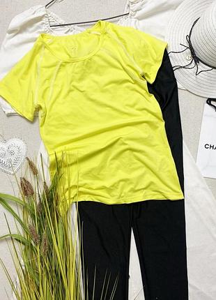 Функціональна футболка для спорту фітнесу h&amp;m розмір s жовтого кольору