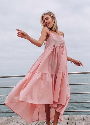 Сукня шлейфова міді pinterest boho романтична повітряна на бретелях