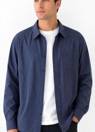 Мужская хлопковая рубашка quiksilver mid fit (размер xl)