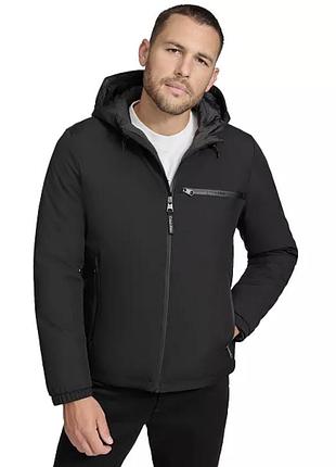 Куртка чоловіча calvin klein men's infinite stretch water-resistant hooded jacket