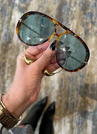 New😍 окуляри tom ford з краплями леопард та сині лінзи