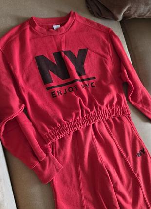 Комплект брюки и свитшот для девочки zara 11-12 лет