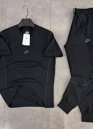 Літній чоловічий спортивний костюм комплект футболка і шорти nike