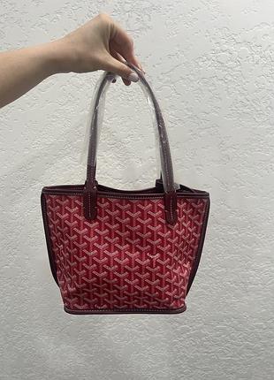 Сумка в стилі goyard, середній розмір. нова, зі знімним клатчем у комплекті.