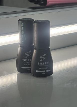 Top coat no wipe та rabber base від бренду siller