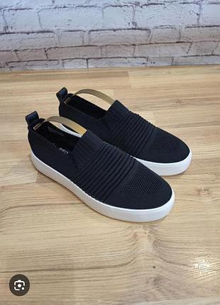 Женские черные слипоны легкие р.40-41